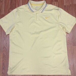 NIKE GOLF DRI-FIT TOUR REGULAR FIT POLY/SPANDEX SHIRT YELLOW Sz X-LARGE, XL